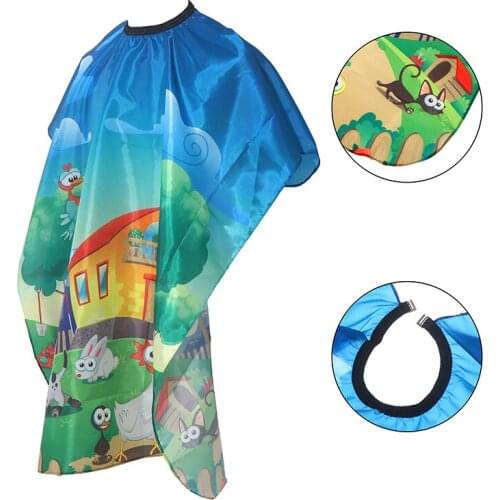 1PC Kid Children Barber Cape Salon Apron Salon Cape Hairdresser Hairdressing Hair Cutting Salon Gown Barber for Barber Shop Home
