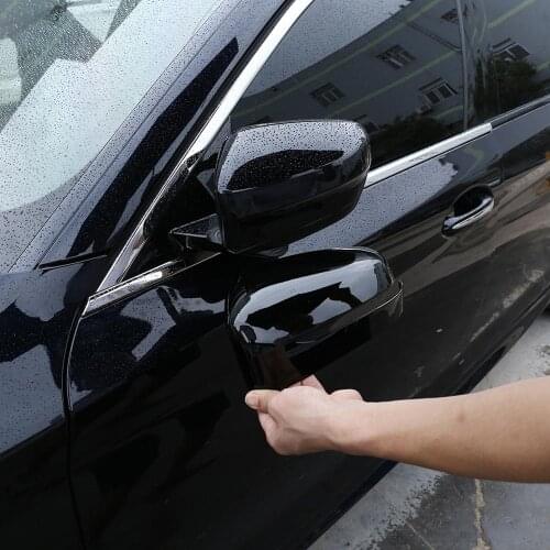 2pcs Glossy Black ABS Rearview Mirror Cap Cover Trim for BMW 5 7 Series G30 G11 G12 6 Series GT 3 Series 2018-2020 Car Accessory