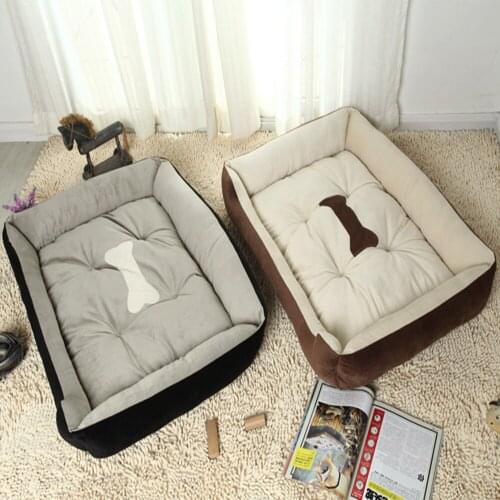 Dog Beds For Large Dogs Soft Warm Sofa Mat For Small Medium Pet Lounger Bench Cat Nest Supplies Comfortable House