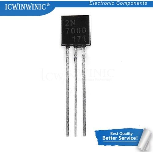 20piece 2N7000 TO92 TO-92 Small Signal MOSFET 200 mAmps, 60 Volts N-Channel Transistor new original In Stock