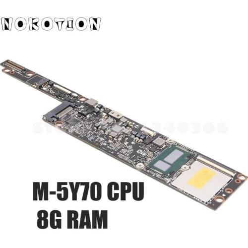 NOKOTION NEW For Lenovo Yoga 3 Pro 1370 Pro-I5Y70 Laptop Motherboard M-5Y70 CPU 8GB RAM 5B20H30459 AIUU2 NM-A321 MAIN BOARD