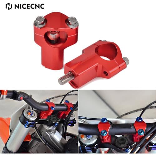 NICECNC 52mm Handlebar Raiser Height Mounts For Sherco 250 300 450 SER SEFR ST 2013-2015