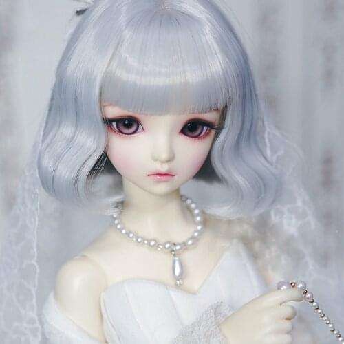 New Fashion Style 1/3 1/4 1/6 Bjd Wig High Temperature Short Wavy Bjd Wig SD For BJD Doll Wig