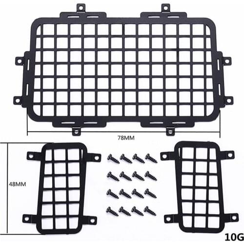 Stainless Steel Car Rear Window Mesh DIY for MN Defender D90 RC Car Parts Accessories