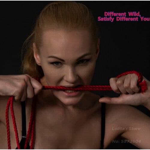 SEVANDA BDSM Fun Handmade Hemp Rope Tied Couples Sex Toys Vondage Love Sex Slave Roleplay Training Bondage Torture Instrument