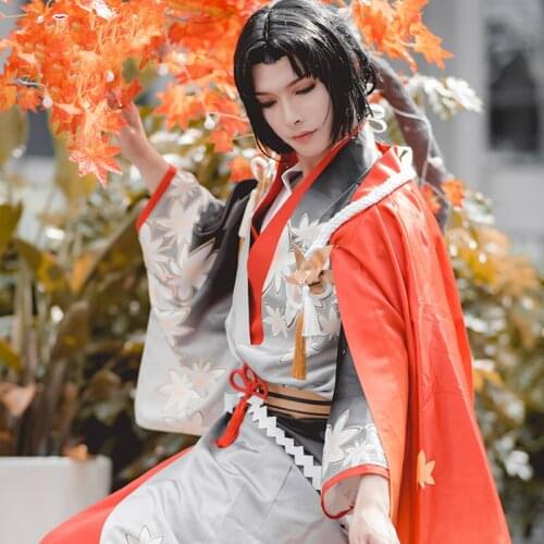 SR kisei cosplay costume anime game Onmyoji cosplay costume kimono set halloween clothes for men Onmyoji Cos