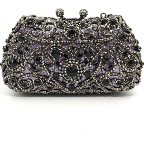 Newest design women evening party handbag diamonds elegant purses luxury clutch bridal wedding party crystal purses bag