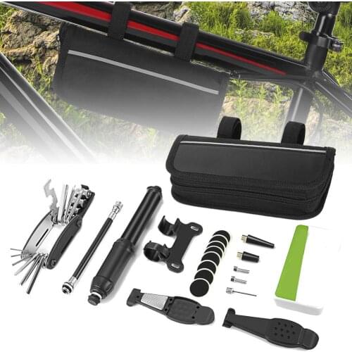 Universal Cycling Bike Bag Bicycle Tire Repair Tools Hose Kits Hand Air Pump Bicycle Repair Tool Set