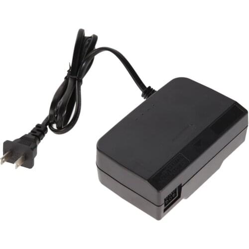 8pcs/lot Black AC100-245V DC Power Supply Adapter Charger EU /US Plug Wall Charger For N64 Console