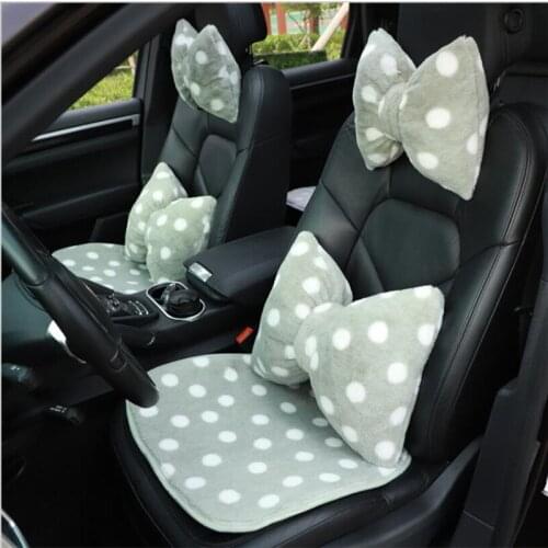 Winter Plush Wholesale Rabbit Fur Fashion Three-piece Universal Car Seat Cushion Car Interior Decoration
