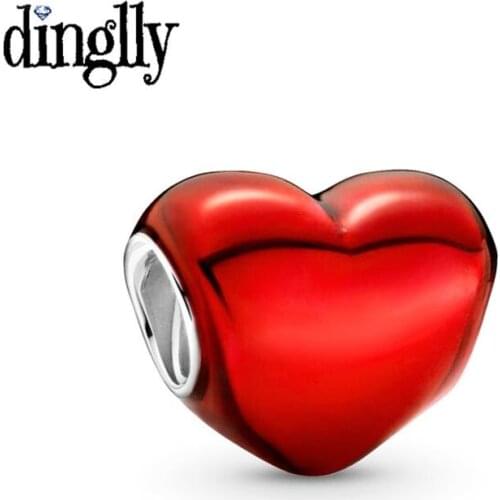 10pcs/lot New Heart Shape Beaded Rainbow Charm Fit Diy Bracelets & Necklace Silver Color Accessories Cartoon Animals Beads