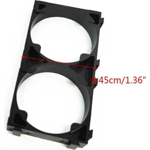 20PCS 32650 1x2Battery Holder Safety Anti Vibration Plastic Cell Brackets for 32650 Batteries Pack