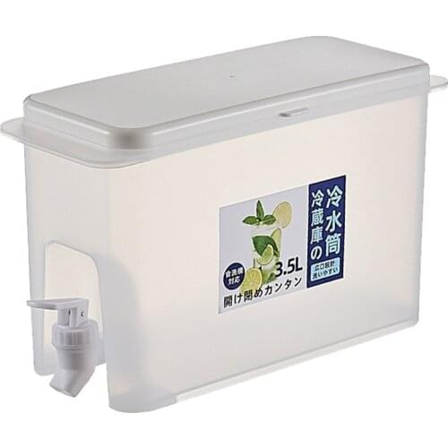 3500ml Refrigerator Cold Kettle with Faucet Household Lemonade Bottle Drinkware Cold Water Bottle Container Teapot Water Jug
