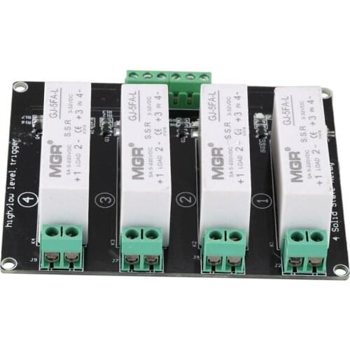 4 Channel SSR Solid State Relay High-low Trigger 5A 3-32V For Arduino UNO R3