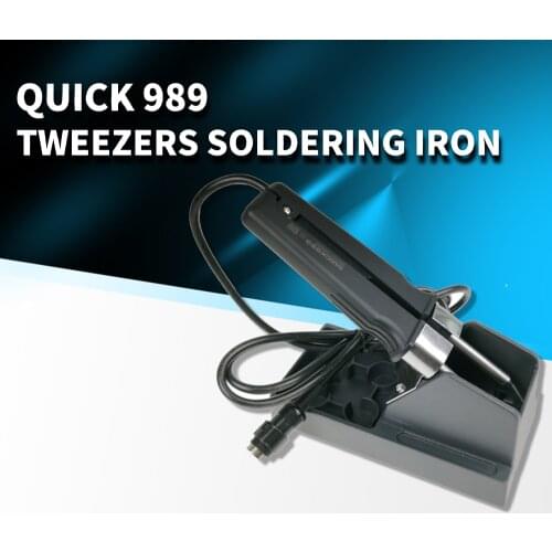 QUICK 989E 989 Anti-static Tweezers Soldering Iron SMD Components Welding And Desoldering Tools