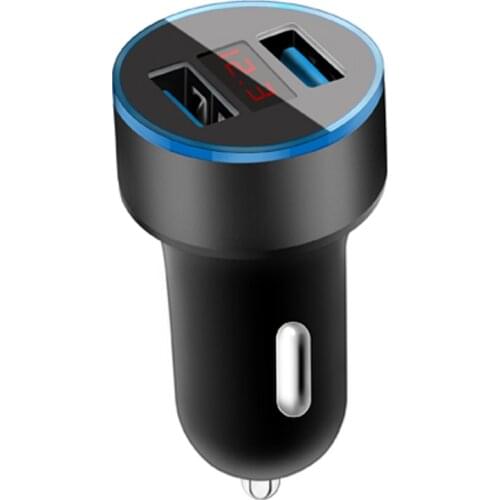 Dual USB 3.1A Car Charger 2 Ports LCD Display Cigarette Socket Lighter Car Charger for iphone samsung xiaomi huawei etc