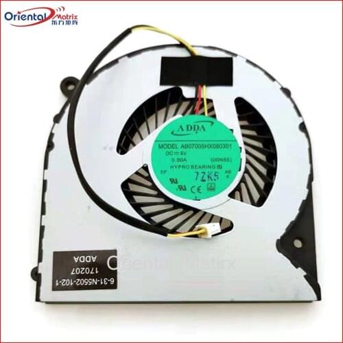 Free Shipping BS6205MS-U2B AB07005HX080301 CPU VGA Fan For Hasee Z6 Z6-KP5GT Z6-KP5D1 Z6-KP5S1 Z6-KP5D3 Cooling Fan