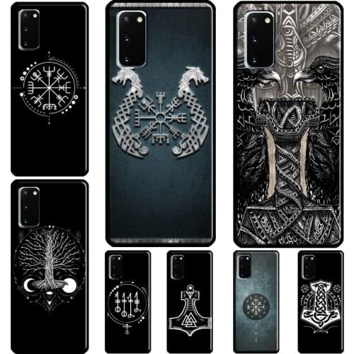 Vikings Symbol Phone Case For Samsung Galaxy S21 Ultra S20 fe S10 Plus S9 S8 S20 Plus Note 20 Soft Coque