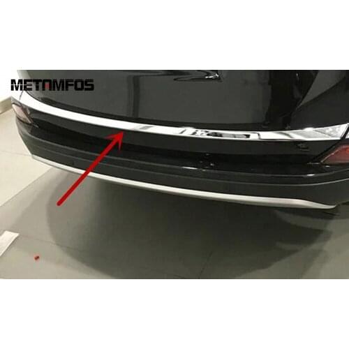 For Toyota Rav4 Rav 4 2016 2017 Chrome Tail Gate Door Strip Rear Trunk Streamer Molding Trim Exterior Accessories Car Styling