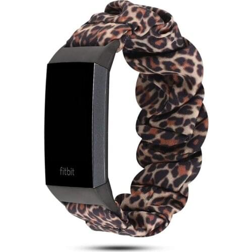 Scrunchie Elastic Design Watch Band Strap for Fitbit Charge 4 3 Smart Watch Bracelet Strap for Fitbit Charge 4 3 Replacement