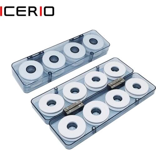 ICERIO Premium ABS Fishing Tackle Box with Soft EVA Foam Fishing Line Spools With 8 axis and 16 axis for Option