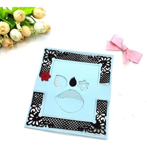 Julyarts Box Lace Futting Dies 2021 Embossing For DIY Scrapbooking Paper Cards Album Photo Stencil Christmas Decoration