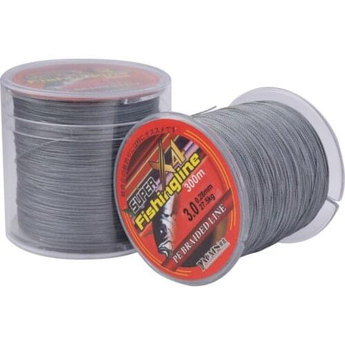 300M 4 Strands Fishing Line 8-60LB Braided Line Smooth Multifilament PE Fishing Line Saltwater Fishing Outdoor