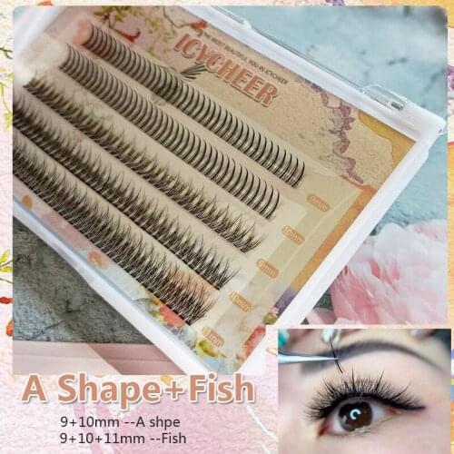 Makeup Indivisual Lashes Premade Volume False Eyelashes Extension Natural Cluster Long Lasting Easy to apply DIY Eye Make