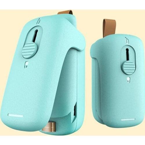 Mini Handheld Magnetic Bag Sealer Cutter 2 in 1 Mini Slide Heat Sealer Portable Capper Food Saver Household Handheld Sealing Pac