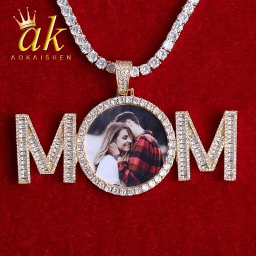 Custome Name with Photo Pendant Necklace for Men Hip Hop Jewelry