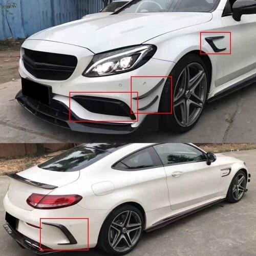 Carbon Fiber Rear Side Mirror body Stickers Covers Trim Decorative For Mercedes Benz C Class W205 Coupe C180 C200 C63 AMG 15-17