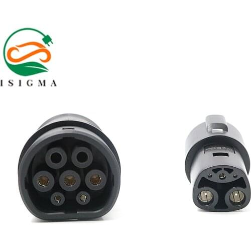New SAE J1772 Charging Adapter for Tesla S/X Renault Electric Vehicle EV Car Charger Connector Type 1 and Type2