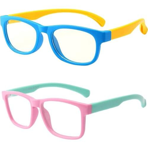Anti Blue Light Kids Glasses Children Boy Girls Computer Transparent Lens Anti Ultraviolet Goggles Eyeglasses