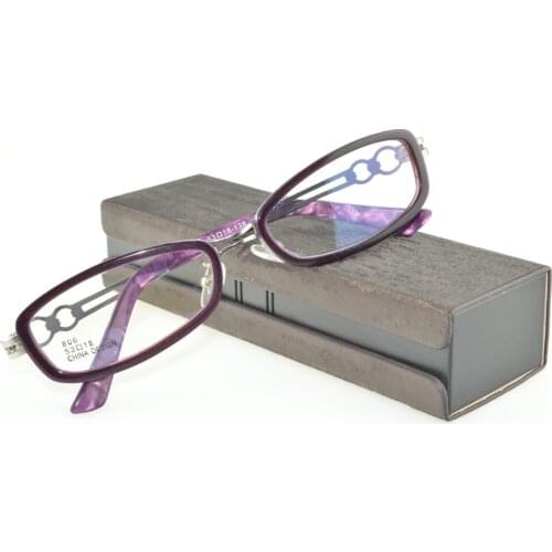=CLARA VIDA = Full rim rings decoration purple women reading glasses +1.25 +1.75 +2.25 +2.75 +3.25 +3.75 +4.25