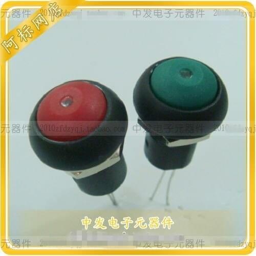 Original new 100% import opening 12MM waterproof lamp with lock button switch IP67 black red blue green
