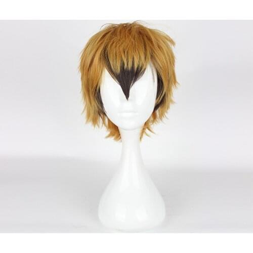 Anime Servamp Cosplay Wig Hyde Lawless Golden Black Gradient Heat Resistant Synthetic Wigs Halloween Party Unisex Wig Perucas