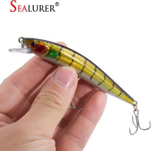 SEALURER Fishing lure Exported to Japan Artificial Minnow Bait 10cm.7.5g Crankbait 5 color fishing tackle 6# Hook Pesca
