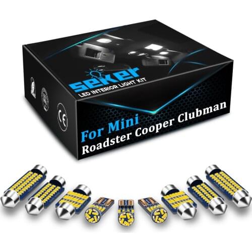 Seker For Mini Roadster R59 F60 R60 Cooper R50 R53 R56 F55 F56 R58 F57 R57 R52 Clubman F54 R55 Canbus LED Interior Lamp No Free
