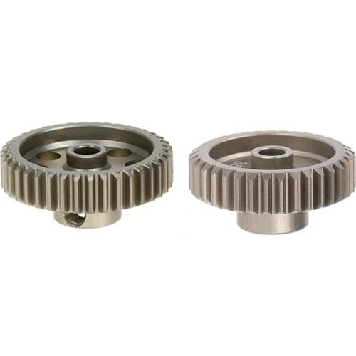 2 Pcs 48DP 3.175Mm Motor Pinion Gear For RC Car Brushed Brushless Motor, 35T & 38T