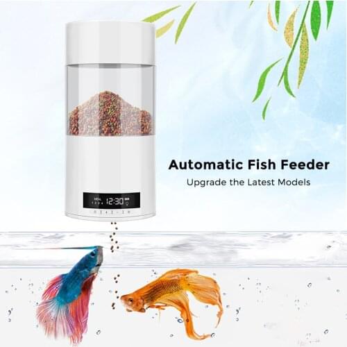 Timer Fish Feeder Feeding Dispenser Aquarium 500ml Tools Food Feeding Portable Digital Automatic Fish Feeder
