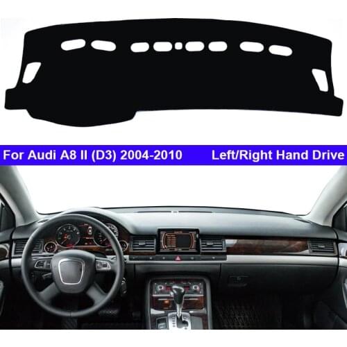 Car Inner Dashboard Cover For Audi A8 II (D3) 2004 - 2010 Auto Dash Mat Carpet Cape Sun shade Dashmat 2009 2008 2007 2006 2005