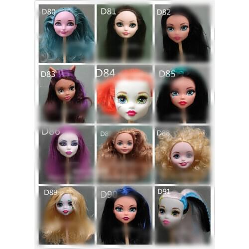 High quality of the original manual painting doll accessory for monster doll head hair