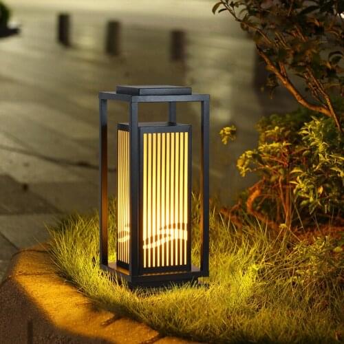Zq Garden Lamp Garden Villa Park Outdoor Waterproof Personality New Chinese Classical Pillar Lamp