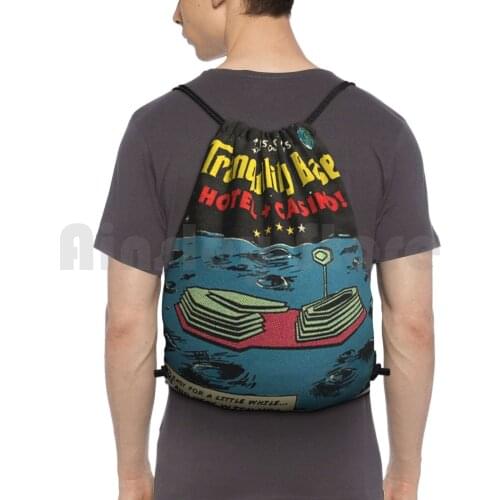 Stars Monkeys Earth Backpack Drawstring Bags Gym Bag Waterproof Pop High Arctic For Women Classic Music