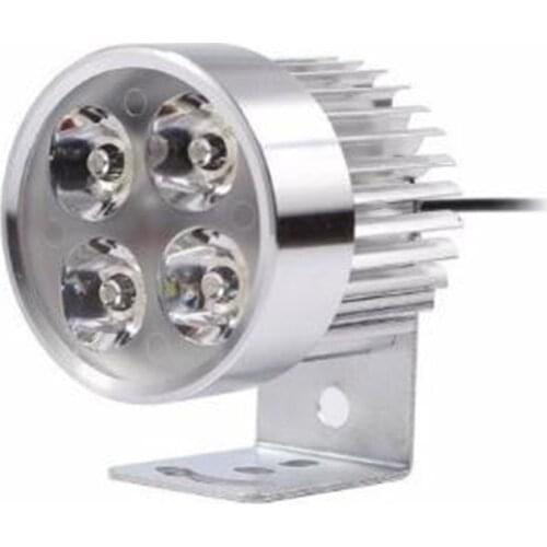 1pc 4LED Motorcycle Headlight Spot Light DRL Driving Fog Lamp Waterproof 12-85V Motor LED Front Light