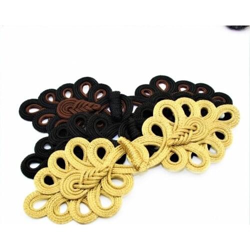 New 1pcs Pipa Gold Wire Coil Buckle Curtain Decoration Buckle Suit Fashion Stage Costume Decoration Handmade Coil Buckle