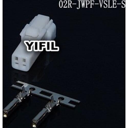 10pcs/lot 2 Pin/Way Male Or Female Automotive Connector Plug Housing With Terminal For JST 02R-JWPF-VSLE-S 02T-JWPF-VSLE-S