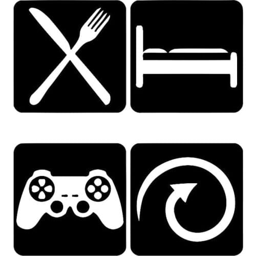 12.1cm*13.5cm Gaming Video Game Vinyl Car Sticker Motorcycle