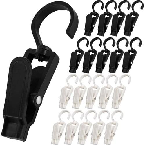 12Pcs Clothespins Plastic Clothes Pegs Windproof Laundry Hanging Clip Clamps Bra Socks Hanger Hook Quilt Underwear Drying Rack
