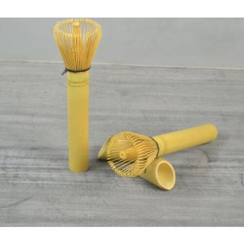 25pcs Green Tea Matcha Whisk Long-handle Bamboo Chasen Whisk Matcha Tea Powder Professional Tea Ceremony Bamboo Brush SN3853
